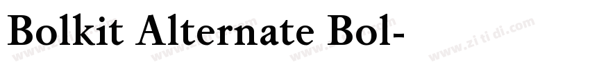 Bolkit Alternate Bol字体转换